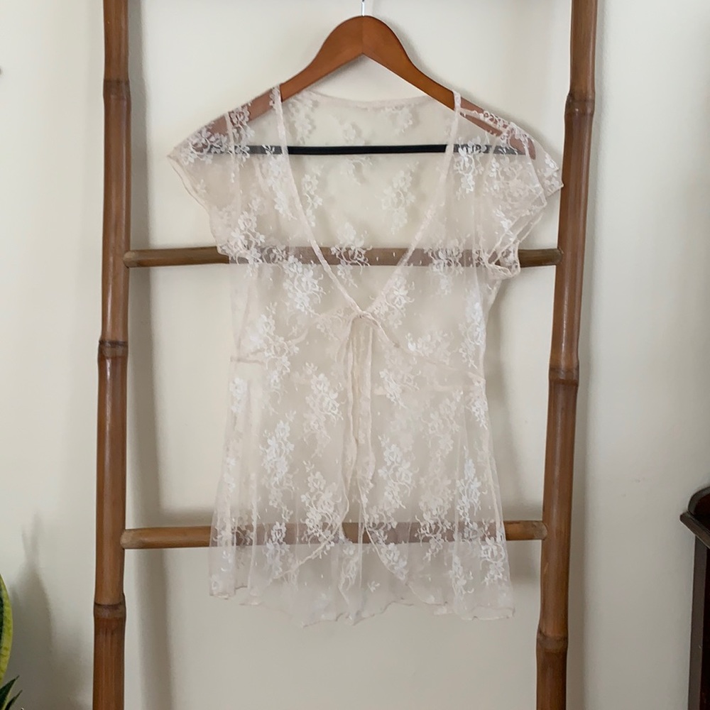 Lace Tie Top